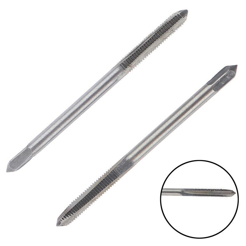 2pcs Straight Fluted Screw Thread Metric Plug Hand Tap Drill Hand M3*0.5mm JR