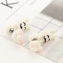 Rabbit Lovely Women Earrings Polymer Clay Cartoon Cute Handstand Ear Stud Gift