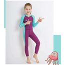 Dive&Sail L Rose Red New Long Sleeve Wetsuit Kids One Piece Swimsuit Diving