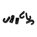 6pcs Nylon Lashing Hook Bungee J Hook for Kayak Canoe Paddle Board Dinghy