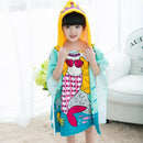 Fish Pattern Children Beach Towel Cartoon Hooded Boys Girl Baby Bath Towel