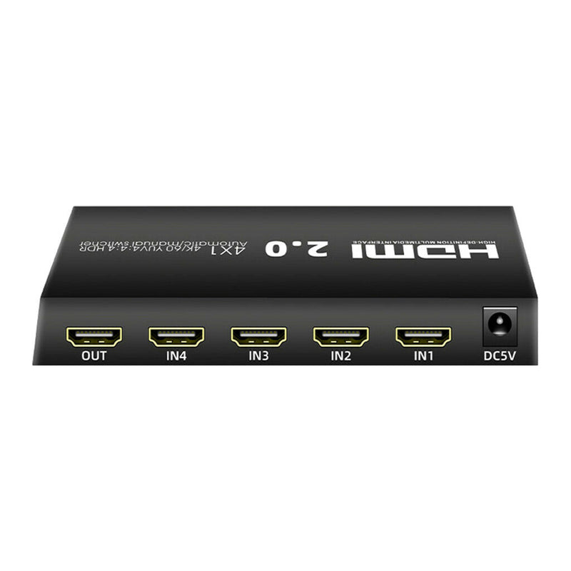 HDMI 2.0 Switcher 4 In 1 Out HD Support 4K 60Hz HDMI Splitter
