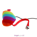 Funny Cat Rods Interactive Toys Cat Teaser Stick Mouse Steel Wire Colourful