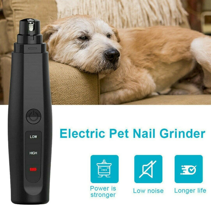 Rechargeable Pet Claw Grooming Trimmer Electric Dog Cat Toe Nail File Grinder#