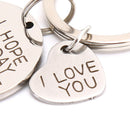 Engraved Pendants I Love You Key Chain Key Ring Jewelry Valentines day gi Ws Gn
