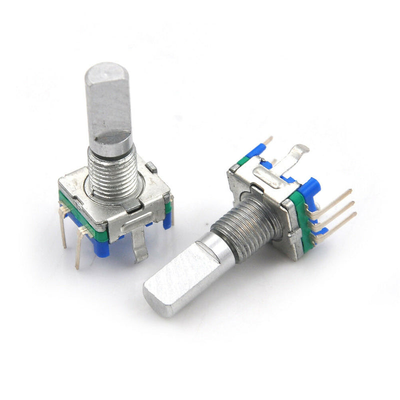 3Pcs/set 6mm D Shaft 18 Position 360 Degree Rotary Encoder w Push ButtonB Bj