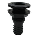 Black Plastic 1-1/4'' Marine Thru-Hull Connector Replacement Yacht Parts