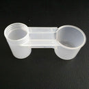 5Pcs Plastic Bird Feeder Drinker Cup Water Bottle For Poultry COP Dove Pige T3X5