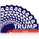 10Pcs/Set Donald Trump Car Stickers For President 2020 Keep America Great Bumper
