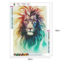 5D DIY Full Drill Diamond Painting Colorful Lion Cross Stitch Embroidery
