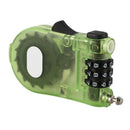 plastic Transparent band Retractable Wire Rope password Lock H3Y8