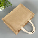 Handbag With Handle Storage Pouch Square Accessories Home Travel Jute Tote Women