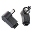 10pc 2.1mm x 5.5mm Male Plug Right Angle L Jack DC Power Tip ConnectorS Ew