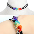 Ornaments Colorful Beads Necklace Yoga Buddha Beads Energy Seven Chakra!j
