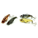 Lot 4pcs Metal Fishing Lures 3.5cm 3.2g Bass Spoon Crank Bait Tackle