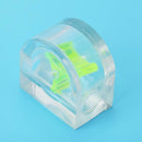 1pc Acrylic Semicircle 2 Way Flow Meter Indicator Port for PC Water Cooling