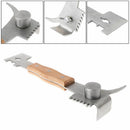 Durable Handle Wooden Stainless Steel Beehive Hive Scraper Beekeeping To ERO