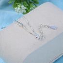 Square Bar 2 layer Hand Chain Bracelet & Bangle Fashion Jewelry For Women Lady