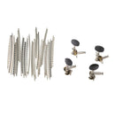20Pcs Cupronickel Ukulele Fretwires with 4pcs 2R2L Metal Ukulele Tuning Keys 4