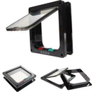 Pet Cat Puppy Dog Supplies Lock Lockable Safe Flap Door Black L A