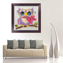 5D Diamond Owl Embroidery Painting Rhinestone Cross Stitch Craft 30*30cm