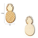 10pcs Wooden Ornament Pineapple Shape for DIY Scrapbooking Home Decor Craft
