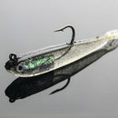 1x 2.2cm Maggot Grub Soft Lure Baits Worms Glow Shrimps Fish Lures Plastic- F8L2