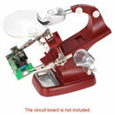 Multi-functional 3X/4.5X Welding Desktop Magnifier with 2 LEDs Alligator Cl X2R9