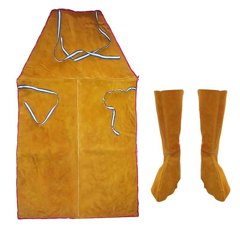 Leather Welders / Blacksmiths Apron Leather Heat-Resistant Welding Spats