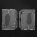 Clear Horizontal Badge Buddy Enclosed Double Dual ID Card Pass Holders Pack