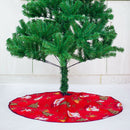 Christmas Tree Skirt Print Floor Mat Festival Decor for New Year (C 60cm)