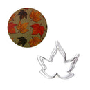 Maple Leaf Fondant Cake Decor Tools Stainless Steel Baking Mold (3pcs)