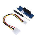 2pcs M.2 NGFF SSD to PCI-E Express 4X Converter Adapter Card Power Cable