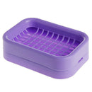 Plastic Bathroom Soap Box Holder Double Layer Drainage Non-slip Dish Draini