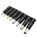 8pcs/set Computer AC DC Power Adapter 2pin Plug For Laptop Electronics Home