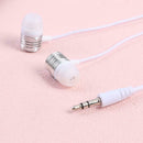 3.5mm Wired Earphones Super Bass Stereo In-Ear Earbuds for Phone (White)