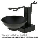 Bathroom Shaving Holder Rack Stand +Soap Bowl For Safety Razor Brushes Alloy