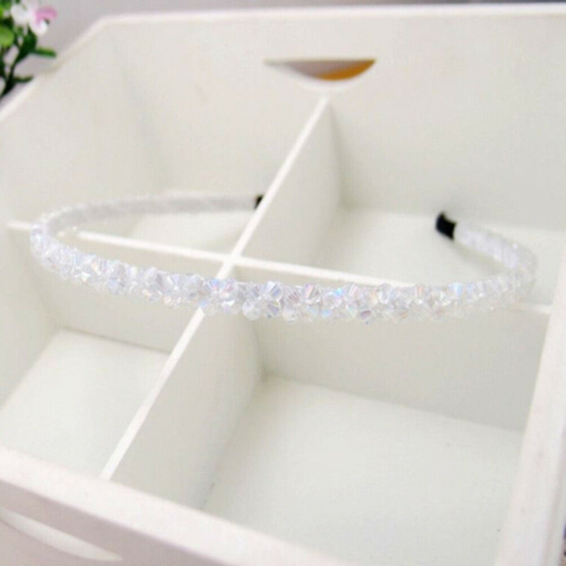 Women Girl Metal Crystal Hairband Headband Beautiful Jewelry HeadwearHair Ban Gw