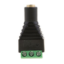 3.5mm 1/8" Stereo Audio Female To AV 3-Screw