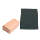 Wooden Radius Sanding Block w/ Black Guitar Abrasive Paper Luthier Tool 7.25