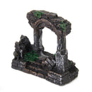 Roman Temple Door Aquarium Fish Tank Ornament Hiding Cave Underwater Decor