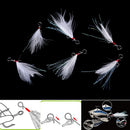 10pcs 49mm blade Lure pendant bloodstreams feather fishing lure tackle single OZ