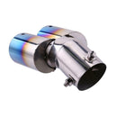Stainless Steel Dual Exhaust Pipe Car Rear Tail Muffler Tip Throat Liner