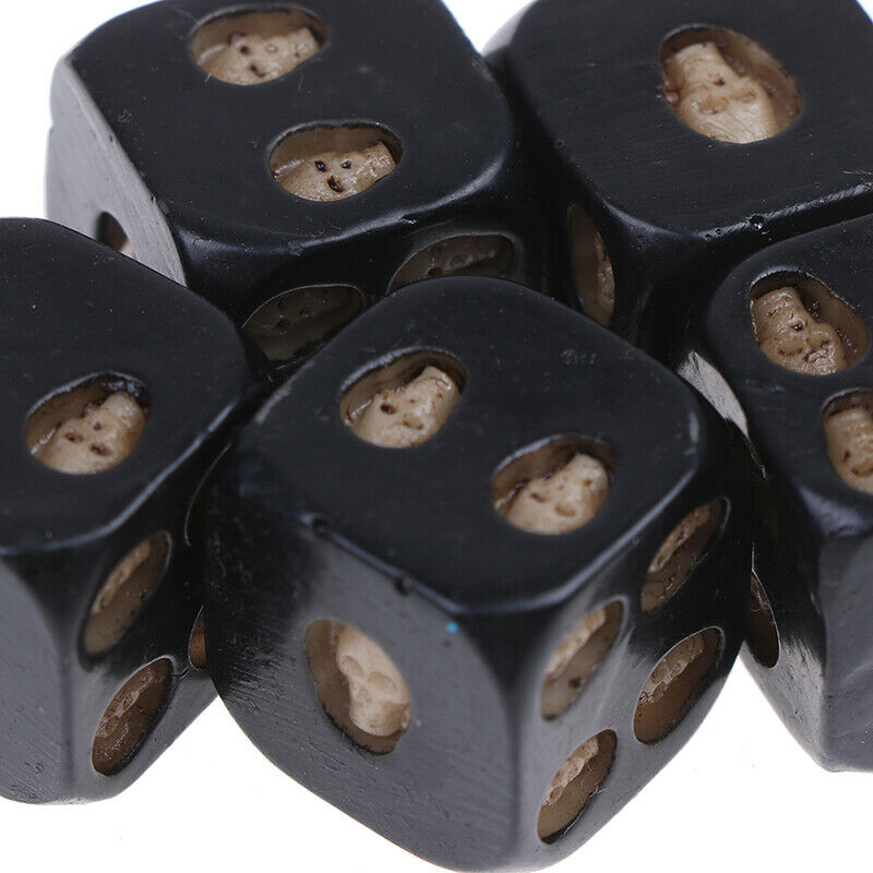 New Black Color 5 Pcs Set Creative Game Cube Dice, Role Playing  OZ