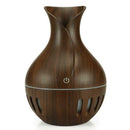 130mL Aroma Essential Oil Diffuser Ultrasonic Humidifier (Dark Brown B)