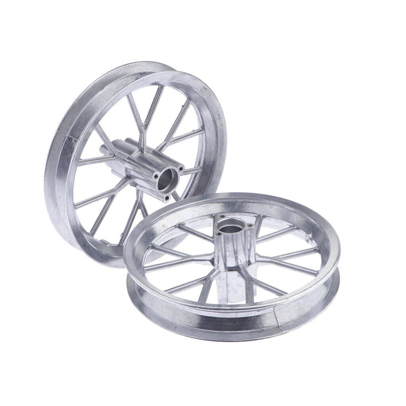 2pcs Moto Wheel Rims Tires Hubs Aluminum Alloy for 49CC Mini Motorcycle