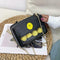 Chick Print Decor Bag Women Square Leather Shoulder Messenger Chain Bags