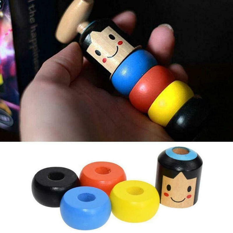 Immortal Daruma Small Wooden Man Stubborn Unbreakable Wood Magic Games Toys Gift