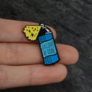 Enamel Cartoon Blue Bottle Spray Collar Shirt Brooch Pins Badge Corsage Brooc %x