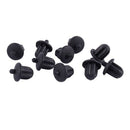 10x Black Rubber 6.35mm Audio Jack PC DVD Microphone Socket Dust Cover N3B6